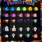 Sonwyoung 58 Pcs Halloween Luminous Mini Toys Glow In Dark Tiny Resin Figures Set Fairy House Diorama Accessories Ornament For G