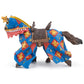 Papo Medieval Fantasy Blue Horse Figurine, Hand-Painted Collectible, Plastic, Model 39787, Suitable for Ages 3+, Multicolor