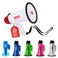 Pyle 20W Megaphone Bullhorn - 5.4 x 8.6 Portable Megaphone, Projection Range Up to 800 Sq. Yards, Voice Talking & Siren Aler