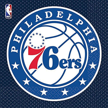 Philadelphia 76'Ers' Luncheon Napkins, 6.5' (Pack Of 16) - Perfect For Game Day Celebrations & True Fan Gatherings
