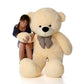 CLICK4DEAL Soft Toys Long Soft Lovable Huggable Cute Giant Life Size Teddy Child Safe Best for Birthday Gift Valentine Gift for 