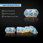 UDIXI Opal Stone DND Dice Set, 7PCS Gemstone Dice Stone Dice Set D&D with Gift Case for Dungeons and Dragons Table Games (Beast
