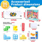 BBnote 96PCS Stack Game for mature-themed & Kids  Tetra Board Tower Games for Family Travel Party  4 Players Balance Stacking Toy  Team Toys Building Block