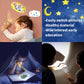 Kids Flashlight Color Projector With 48 Patterns , Include Dinosaurs, Vehicles, Animals, 26 Letter Educational Learning Projecto