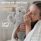 Cuckool Manatee Stuffed Animal - Gray Plush, 16"x8.5"x5", Microwavable Lavender Scent Toy for Kids & Adults