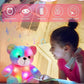 Sencu Teddy Bear Stuffed Animal,12 Inch Light Up Music Bears Soft Stuff Animals Cute Led Plush Toys Birthday Mother'S Day Valent