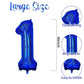 Number 1 Balloon 40 Inch, Dark Blue Big Number Balloon, Giant Foil 1 Balloons Number, Helium 1St Birthday Balloons For Kids Boys
