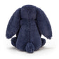 Jellycat Bashful Navy Bunny Stuffed Animal, Medium 12 Inches | Rabbit & Bunny Plush Toy | Classic Children'S Gift
