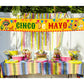 Large Cinco De Mayo Banner, Mexican Fiesta Party Supplies Decoration, Cinco De Mayo Party Supplies, Baby Shower Party Banner (Co
