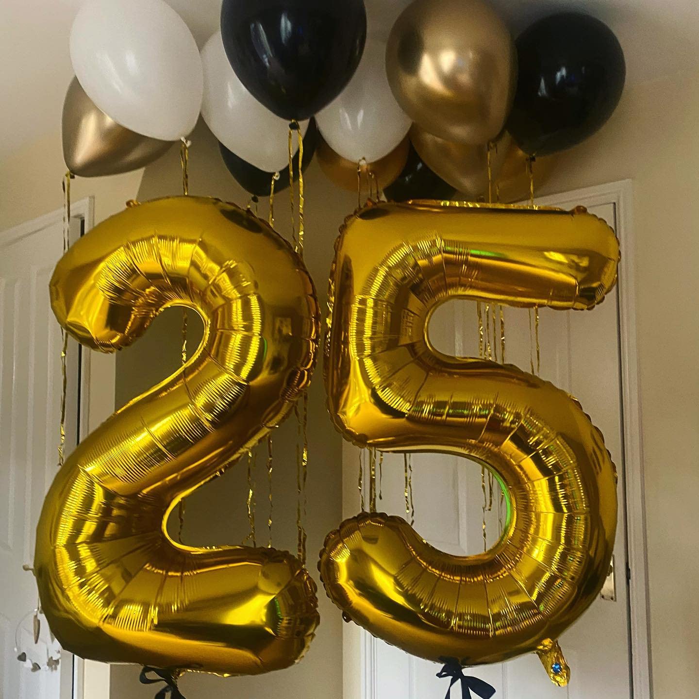 LHOAVWE 40 Inch Gold Number 15 Balloons - Aluminum 15th Birthday Party Decorations, Gold Color