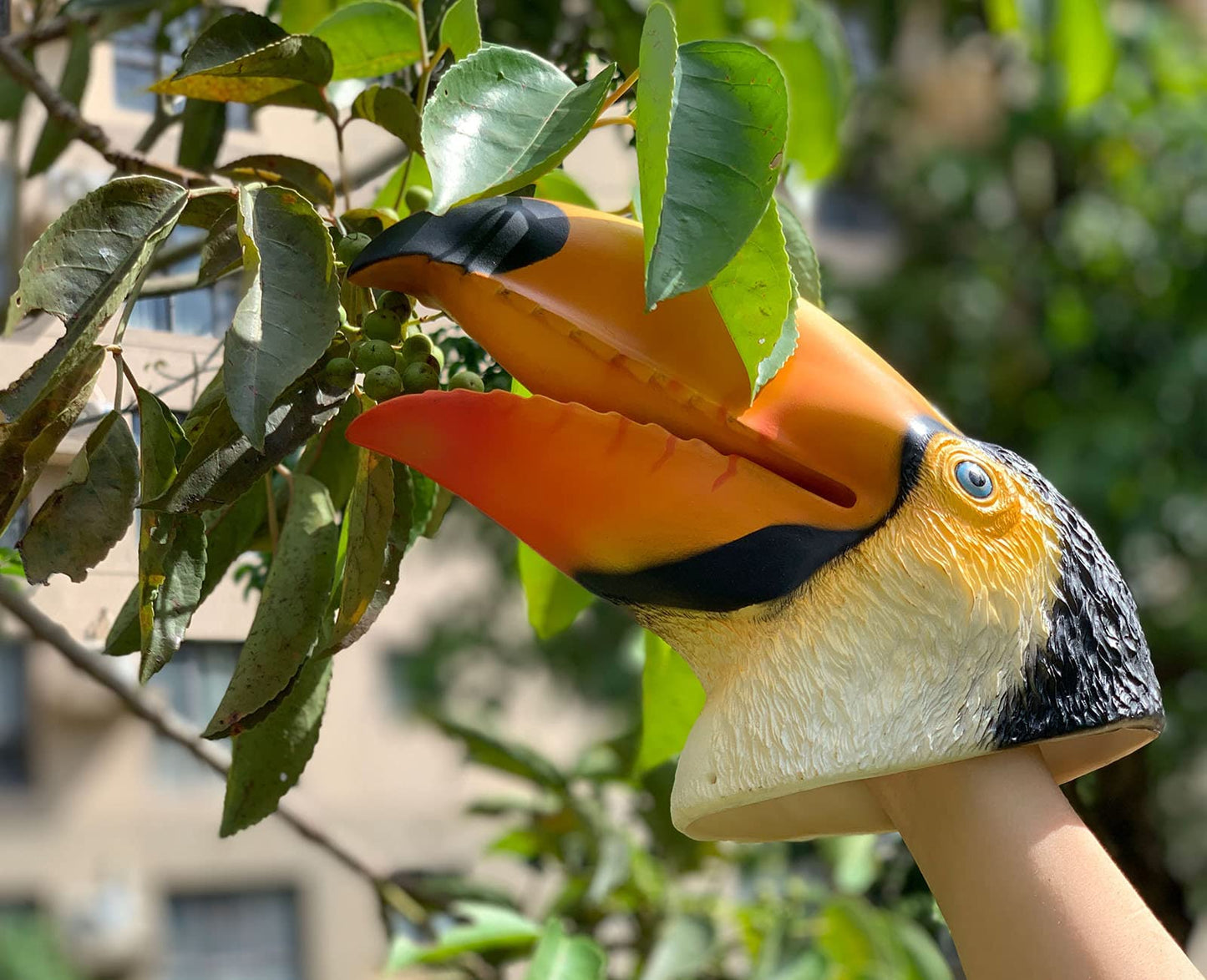 Gemini&Genius Toucan Hand Puppet For Kids Swimming Pool Beach Bathing Toys Soft Rubber Realistic Birds Puppets Action Figure Wil