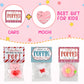 30 Pcs Mochi Squishys Toy, Valentines Day Gifts For Kids, Valentines Day Cards For Kids,Valentines Gift Birthday Party Favors Fo