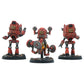 Modiphius Entertainment: Fallout: Wasteland Warfare - Robots: Starlight Theatre Staff -3 Figures, 32Mm Unpainted Resin Rpg Miniatures, Nuka World Wave