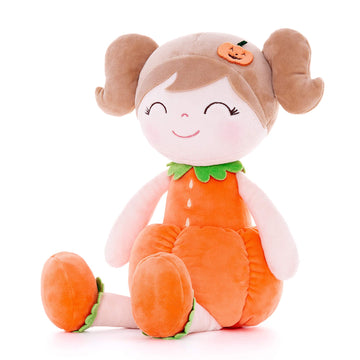 Gloveleya Dolls Halloween Pumpkin Baby Girl Gifts Plush Pumpkin Doll Soft Toys Orange 18 Inches