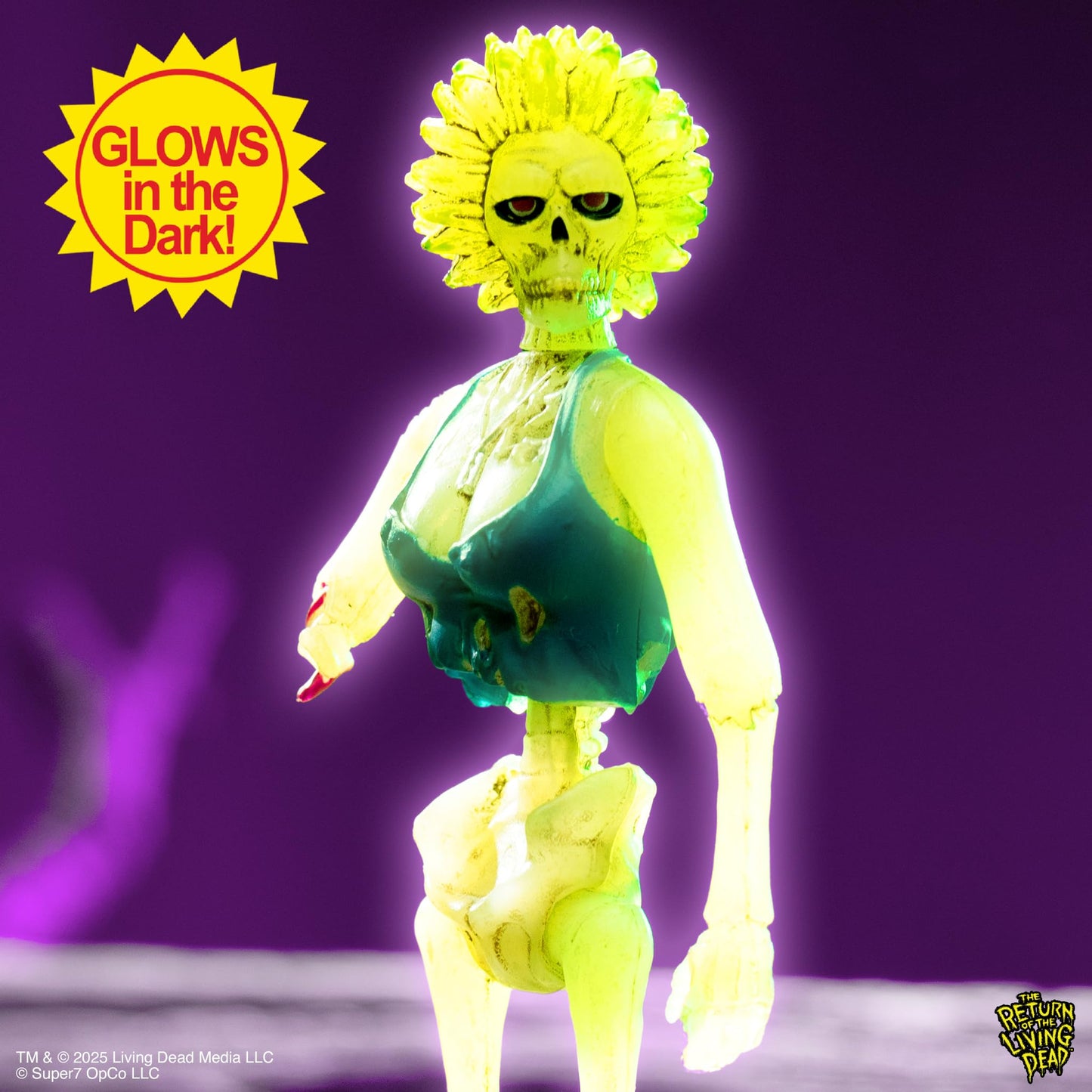Super7 Return Of The Living Dead Reaction Figures Wave 05 - Zombie Trash (Monster Glow) Action Figure