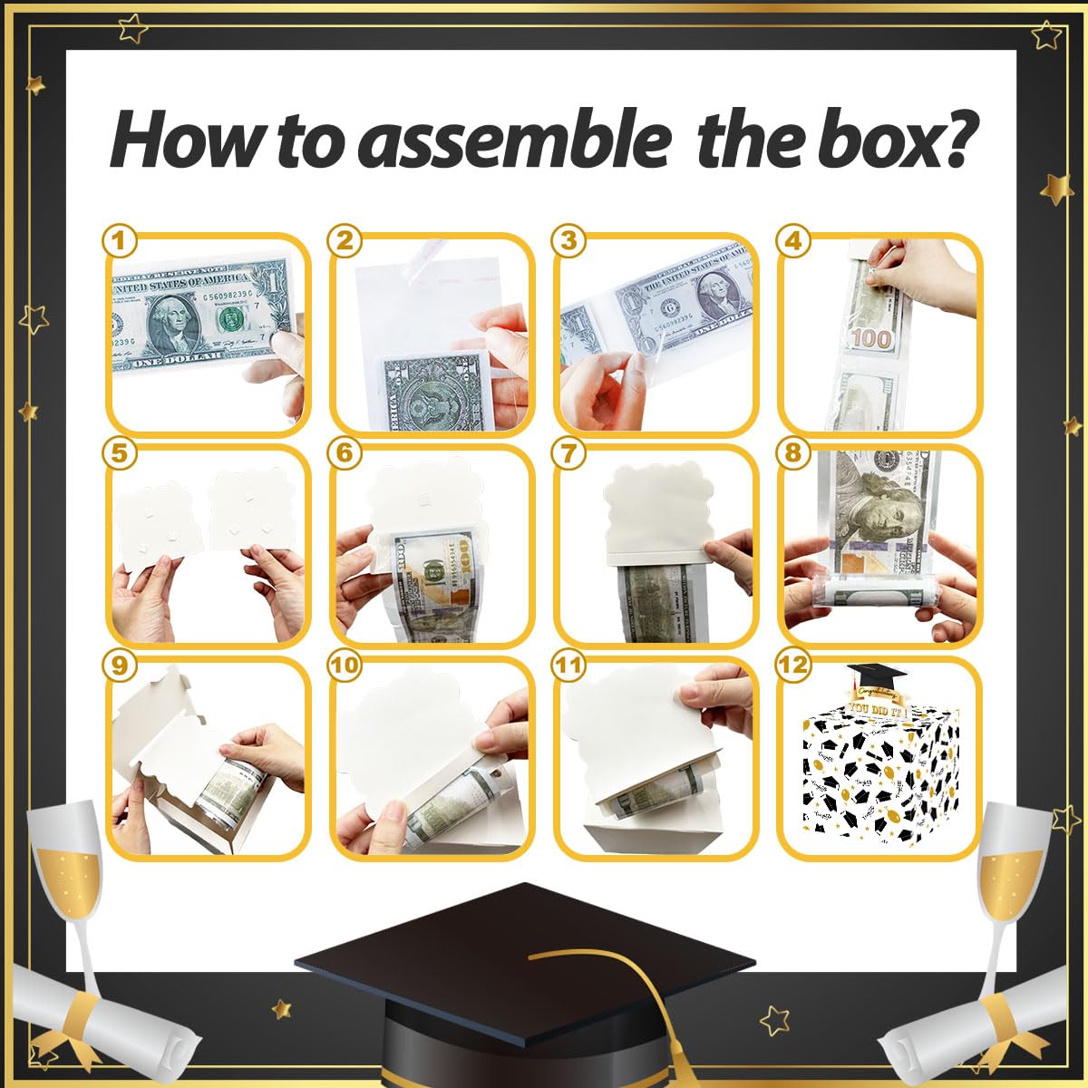 Funny Graduation Gifts For Women, Graduation Gifts For College, Graduation Gift Box, You Did It Congratulations Gifts, Surprise