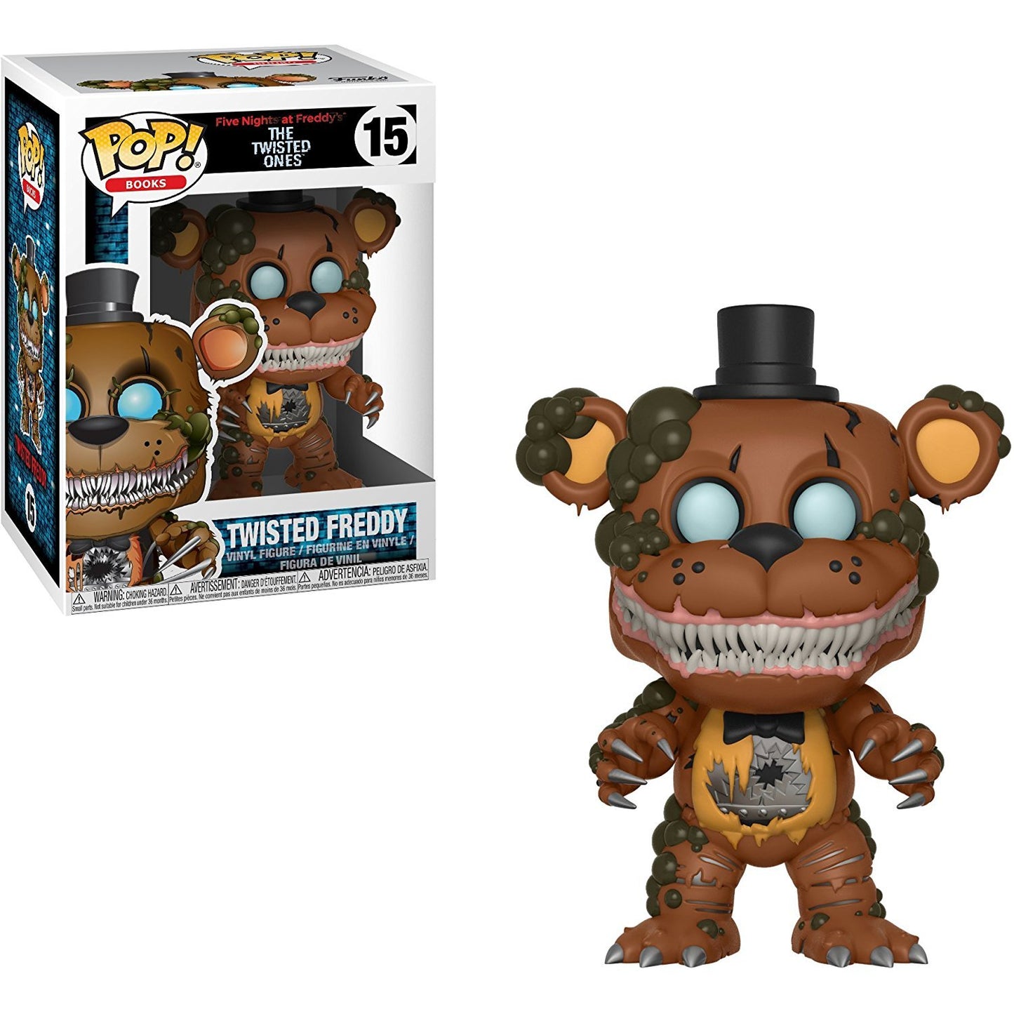 Pop Five Nights At Freddy'S The Twisted Ones - Twisted Freddy Funko ! Vinyl Figure (Bundled With Compatible Box Protector Case), 3.75 Inches, Multicolored