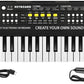 Kids Keyboard Piano - 37 Keys Piano Toys For Kids 3+ Year Old Beginners, Portable Electronic Piano With Microphone Educational Musical Toy For 3 4 5 6 7 8 Year Old Boys Girls Gifts