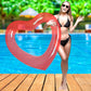 Heart Pool Float  mature-themed Pool Floats  Water Fun Beach Party Toys for Aults Birthday Scene Layout Props. (47 in Transparent red)