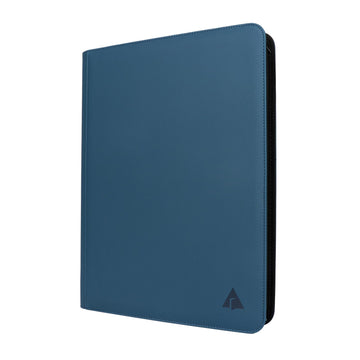 Rieton 16 Pocket 1000+ Pockets Card Binder, Large Ringless Side Loading Pockets Trading Card Album Folder For Tcg - Midnight Blu