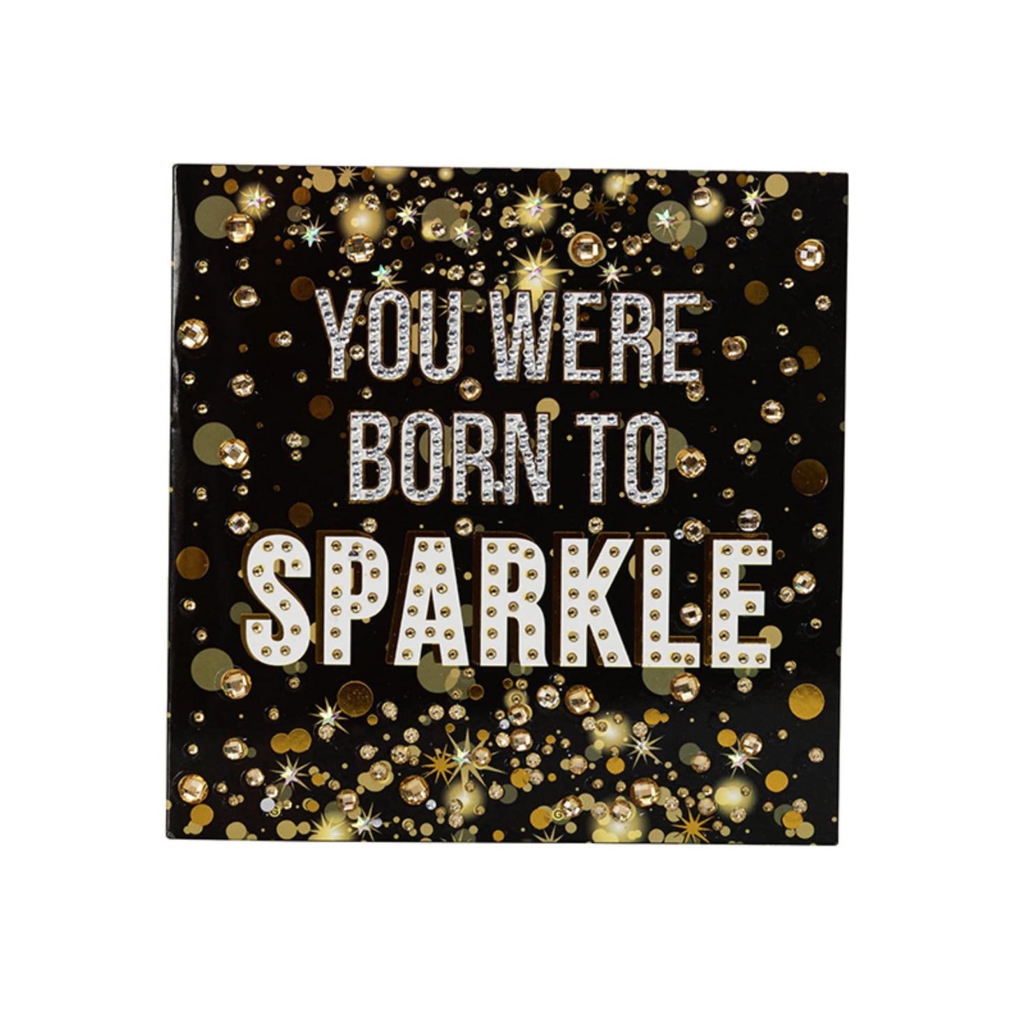 CRYSTAL ART Born to Sparkle Card Kit 18 x 18 cm
