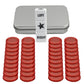 Beaboy Left Right Center Dice Game Set With 3 Dices + 40 Red Chips (Red)