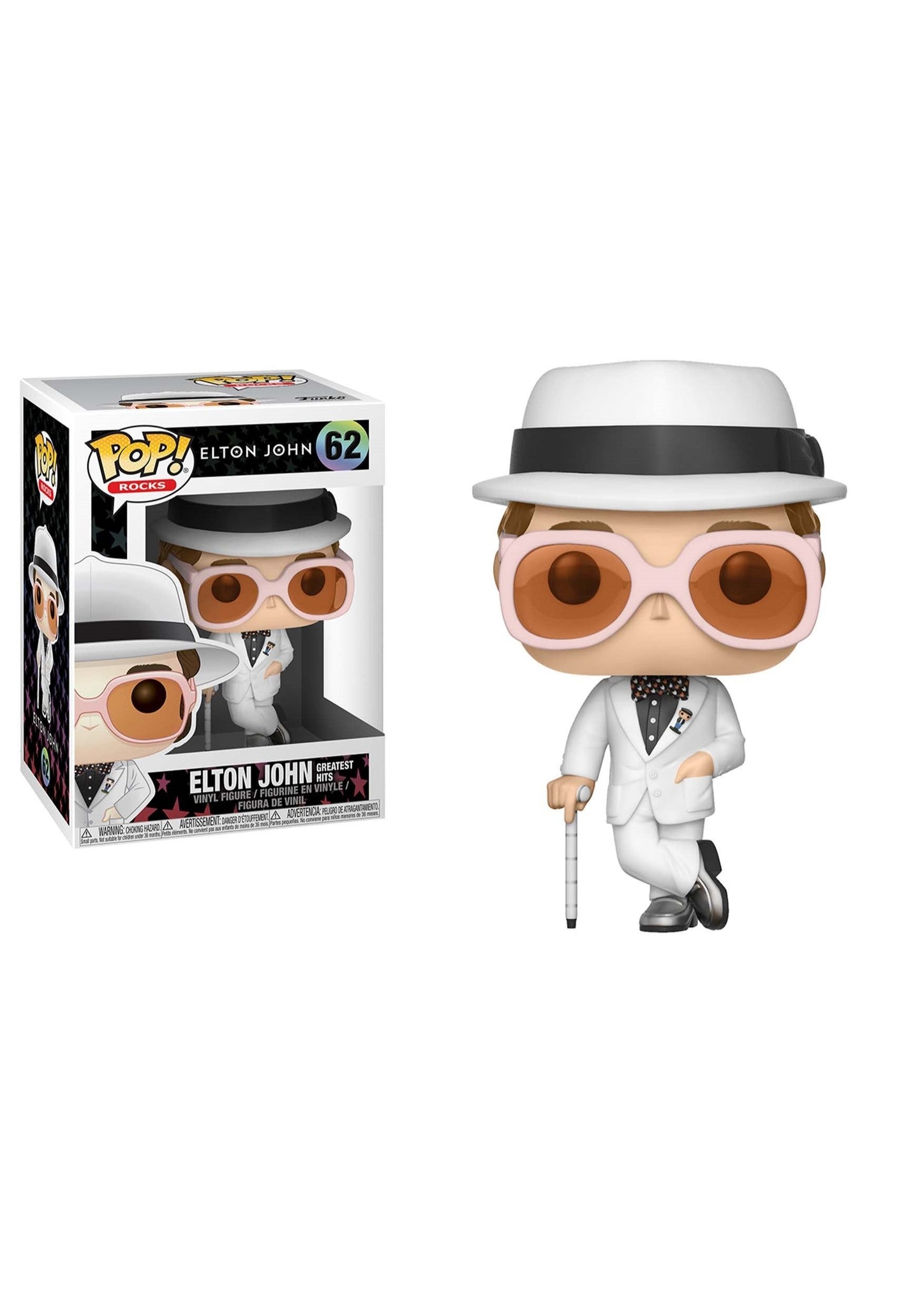 Funko Pop! Elton John Collectible Figure - 3.75" Vinyl, Goldenrod Yellow, Model 25320