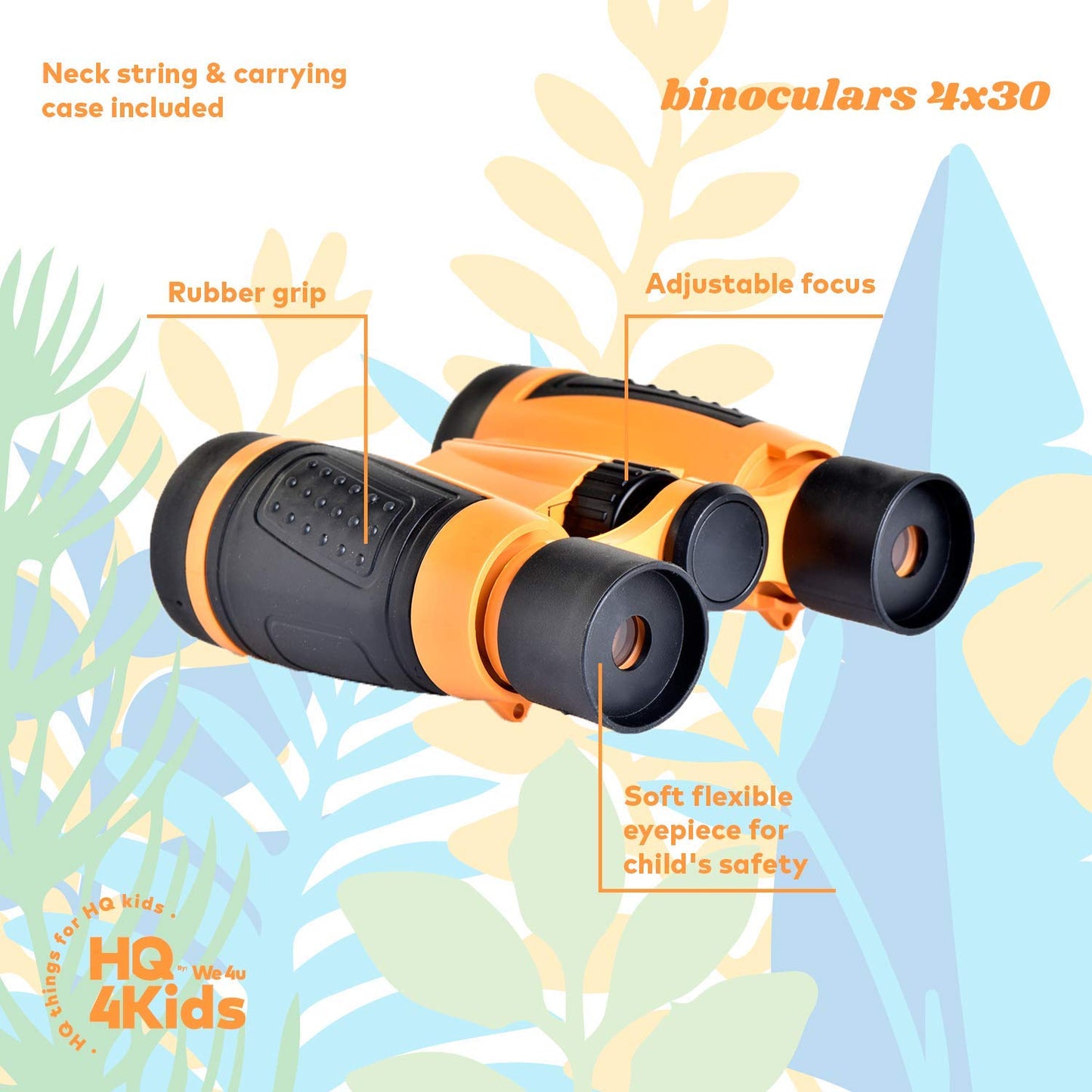Hq 4Kids By: We 4U - Outdoor Adventure Kit For Kids: Binoculars, Compass, Magnifying Glass & Flashlight. 3-12 Year Old Boys & Gi