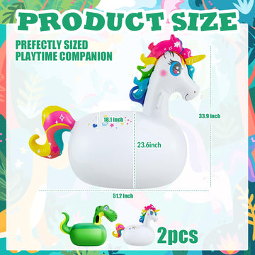 Hiboom Giant Inflatable Hopping Toys 51 Inch Bouncer Animal Toys Ride On Toys Hopping Toys Hopper For Birthday Party Gifts Suppo