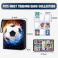 Hesplus 900 Pockets Soccer Card Binder, Soccer Trading Cards Display Case With Soccer Card Sleeves Card Holder Protectors Set Fo