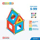 Geomag Magnetic Toys | Magnets for Kids | STEM-endorsed Educational Building Set | 100% Recycled Plastic Supercolor Panels | Sto