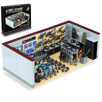 Swat Team Military Base Building Blocks Set with Army  Pack Compatible with Lego WW2 War protective coveringy Building Toy Ideal for Kids 6+ and mature-themeds