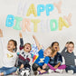 Toniful Light Colorful Happy Birthday Balloon Banner 16 Inch Mylar Foil Letters Birthday Sign Bunting For Girls Boys Kids & Adul