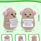 Jelutar Mini Funny Positive Potato, 3 Inch Knitted Doll With Positive Card For Cheer Up Gifts And Party Decorations, Cute Positi