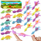 20 Pcs Slingshot Dinosaur Finger Toys, Halloween Toys Party Favors for Kids Sticky Rubber Dino Flying Catapult Fidget Toys for B