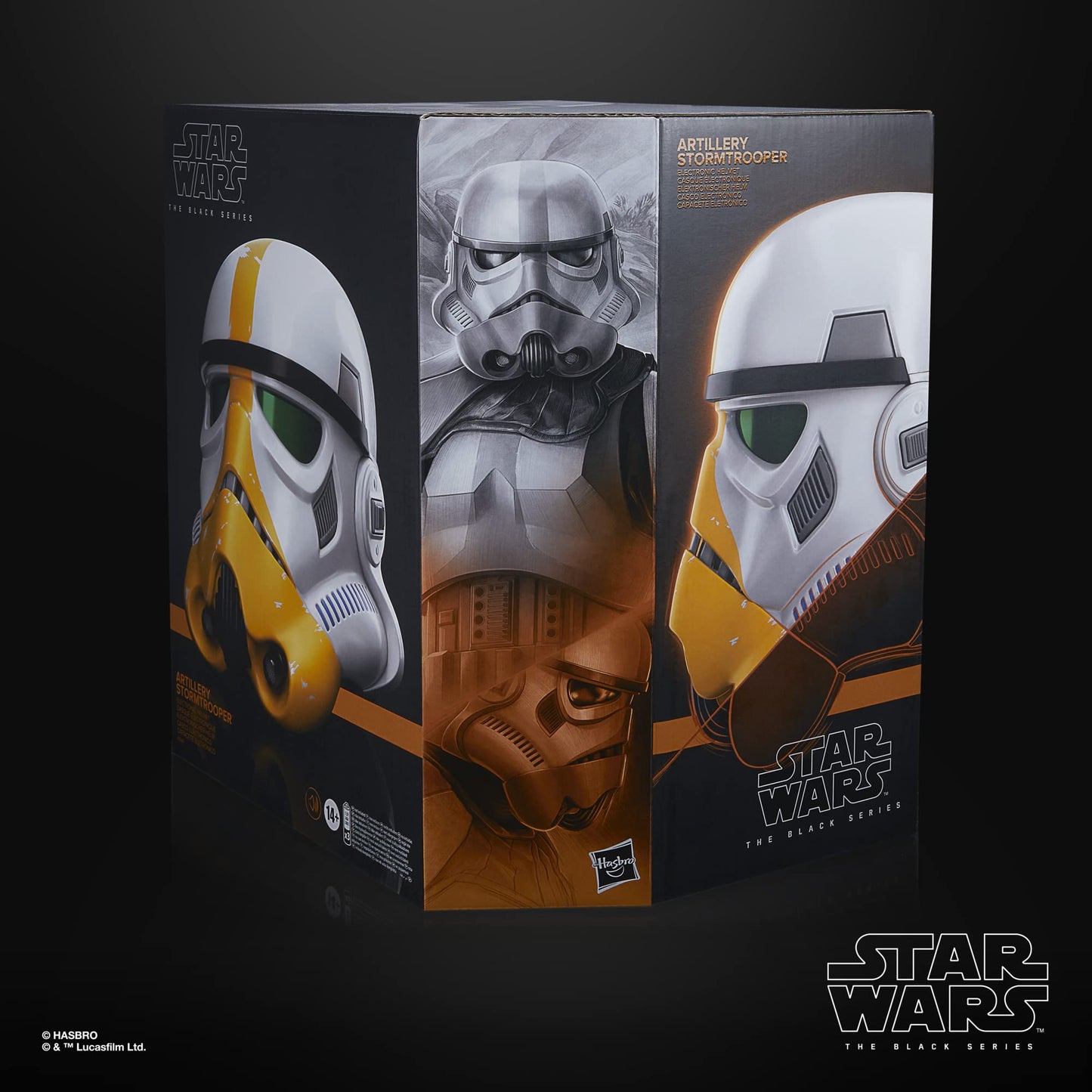 STAR WARS The Black Series The Mandalorian Artillery Stormtrooper enhanced Electronic Helmet  Roleplay Collectible  Ages 14 and Up