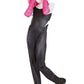 Marvel Spider-Gwen Official Youth Halloween Costume - Premium Quality Hooded Jumpsuit With Pull On Fabric Mask (Medium)