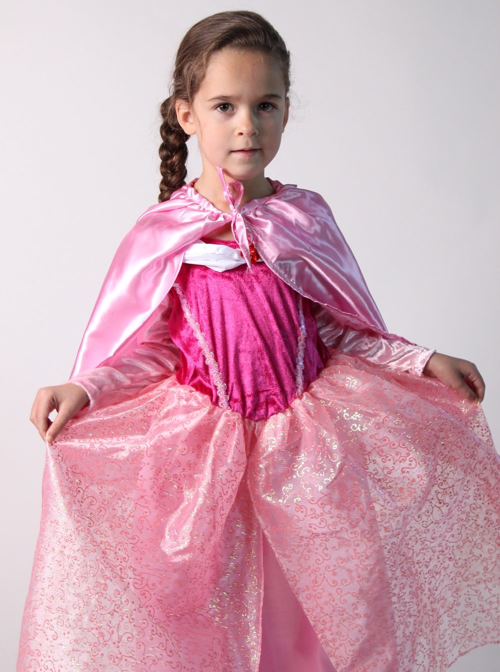 Kids Superhero Cape - Satin - Pastel Pink - 20'