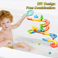 Bath Toys, Diy Fun Splicing Tracks Bath Toys, Bathtub Bath Toys, Scene Building Bath Toys For Kids Toddler, Christmas Birthday Gift For Boys Girls