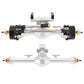 MEUS RACING SCX24 Axles Isokinetic CVD 52° Steering Angle +5mm Widened Front and Rear - Silver Upgrade for Axial SCX24 Crawler