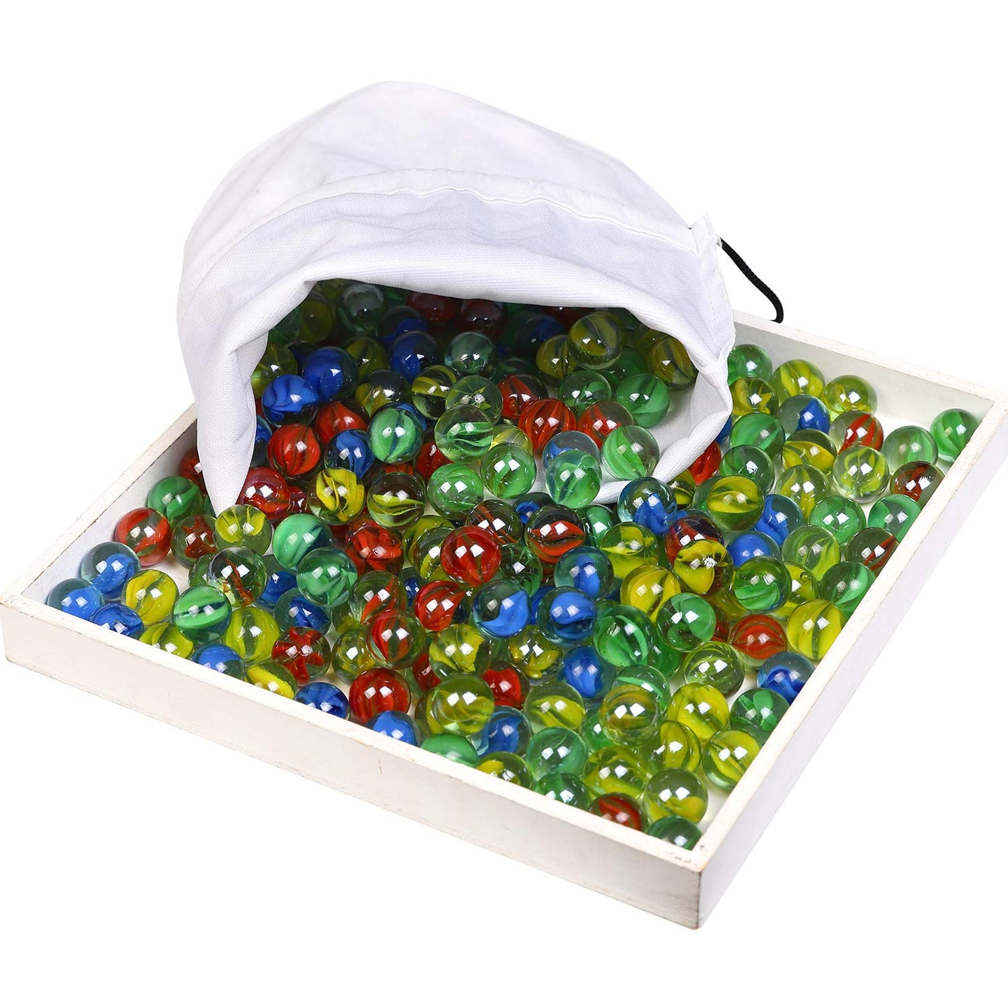 Marbles Cats Eyes Glass Marble / Sling Shot Ammo 500 Pcs. Size Is Approximately 5/8.1 Inch Green Shooter 10 Pcs