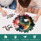 Wooden Puzzles For Adults, Finch Bird Wooden Jigsaw Puzzles 200Pcs, Medium, Unique Shape Animal Adult Puzzles, Irregular Wood Pu