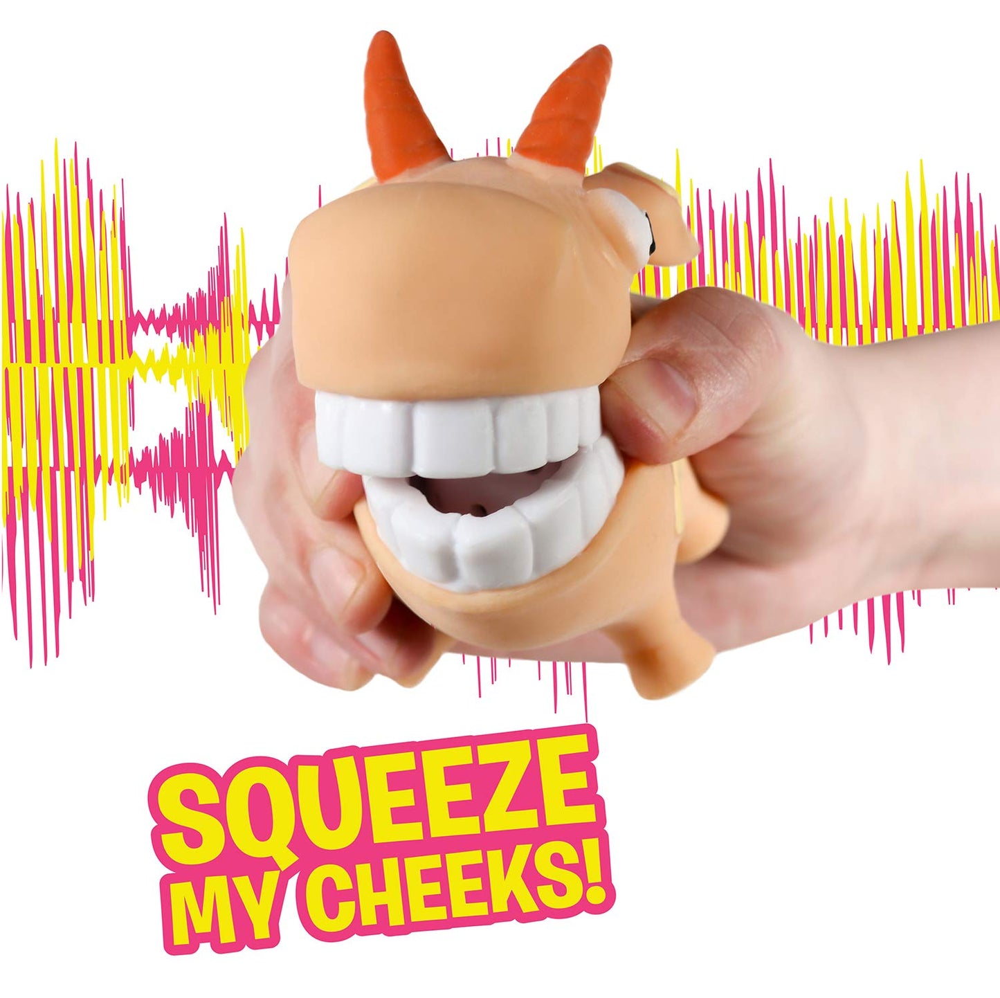 Scream-O Screaming Goat Toy - Squeeze The Goat'S Cheeks And It Makes A Funny, Hilarious Screaming Sound - Series 1 - Age 4+
