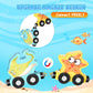 Zeoddler Toys For Toddlers, 11 Magnetic Wooden Sea Animals Train Set, Montessori Toys For Toddlers, Educational Toys For Kids, Birthday Gifts For Boys, Girls