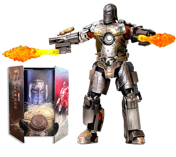Ovonni Ironman Mk1 Model Distress Painting All Joints Movable 7 Inch Collectible Action Figure
