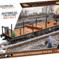 COBI Historical Collection WWII Schwerer Plattformwagen Ssys, Brown & Gray, Plastic Model 6284