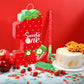 Aoriher Strawberry Piñata - Cardboard, Berry Color, 1st Birthday Party Game Supplies & Decor with Stick, Blindfold, and Confetti