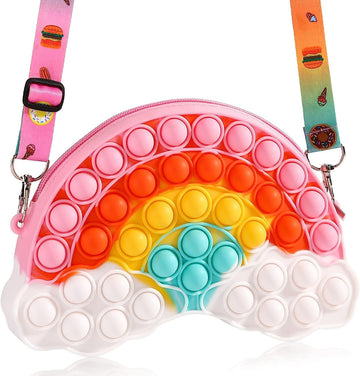 Scione Birthday Gifts For Girls,Valentines Day Gifts For Teens Kids Daughter Sister Her,Pop Purse Fidget Stress Release Toy, Rai