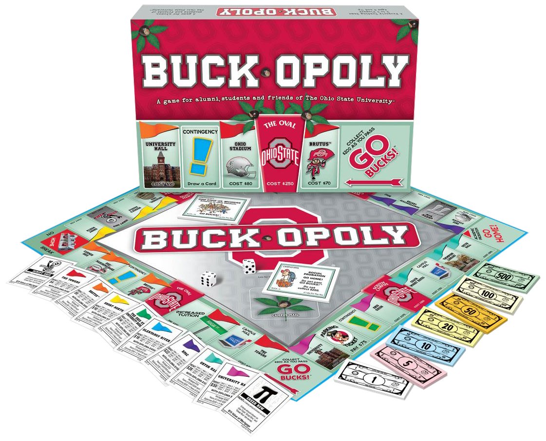 Late For The Sky Ohio State Monopoly , Scarlet, Gray 15.38 X 10.63 X 2.06 Inches