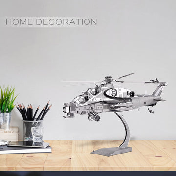 Piececool 3D Metal Puzzle Military Model Kits, 10 Helicopter Airplane Models Kits To Build For Teens Men Hobbies Toys Diy Brain Teaser Puzzles, Great Birthday Gifts, 122 Pcs
